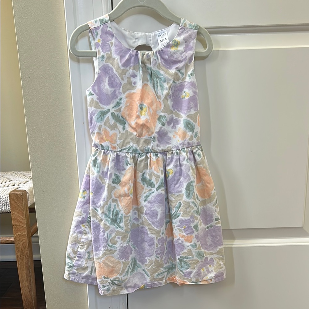 Carter's Purple and Pink Sleeveless Sundress